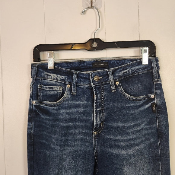 Silver Jeans Infinite Fit High Rise Skinny Jeans Stretch Size Medium 29 30 31 32 - Picture 5 of 16